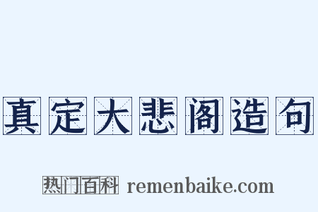 真定大悲阁造句是什么意思的图片